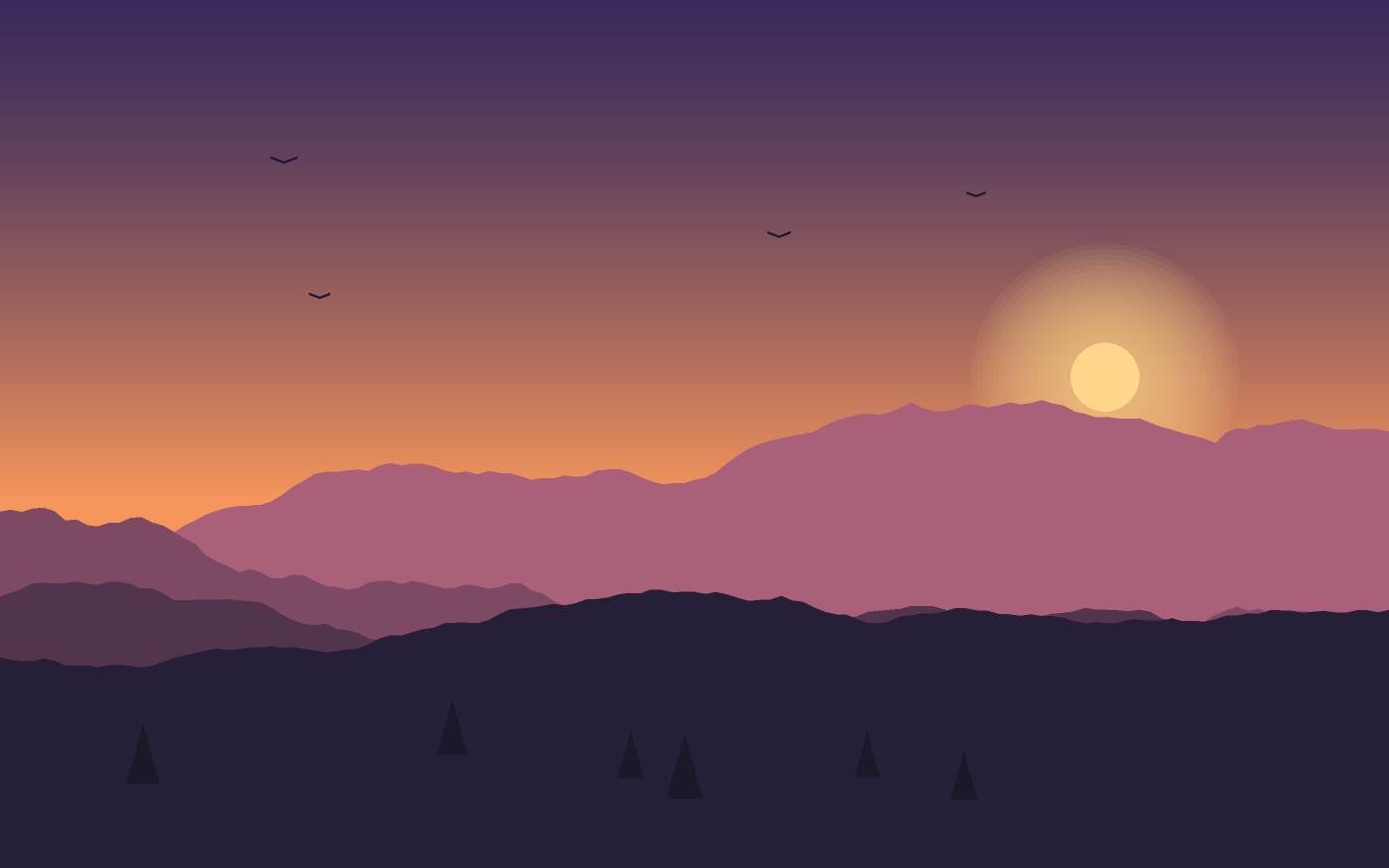 Landschaftsillustration