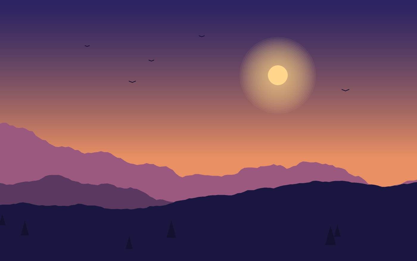 Landschaftsillustration
