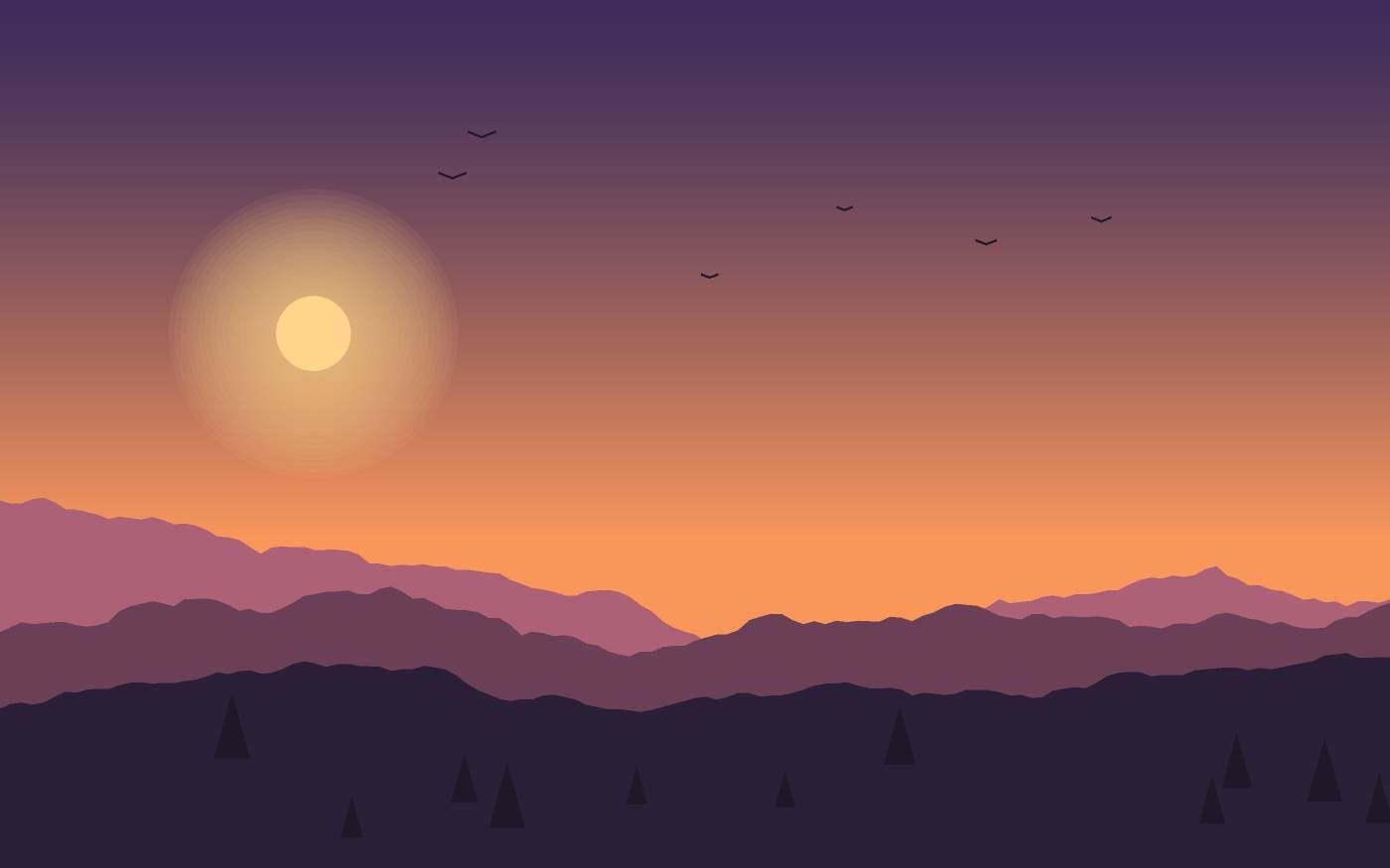 Ilustrace krajiny