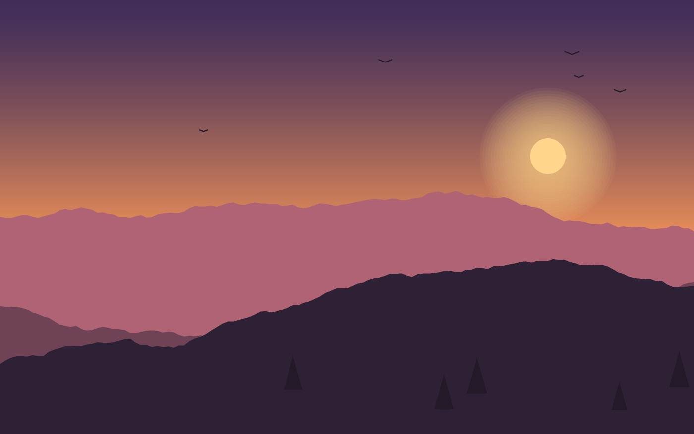 Ilustrace krajiny