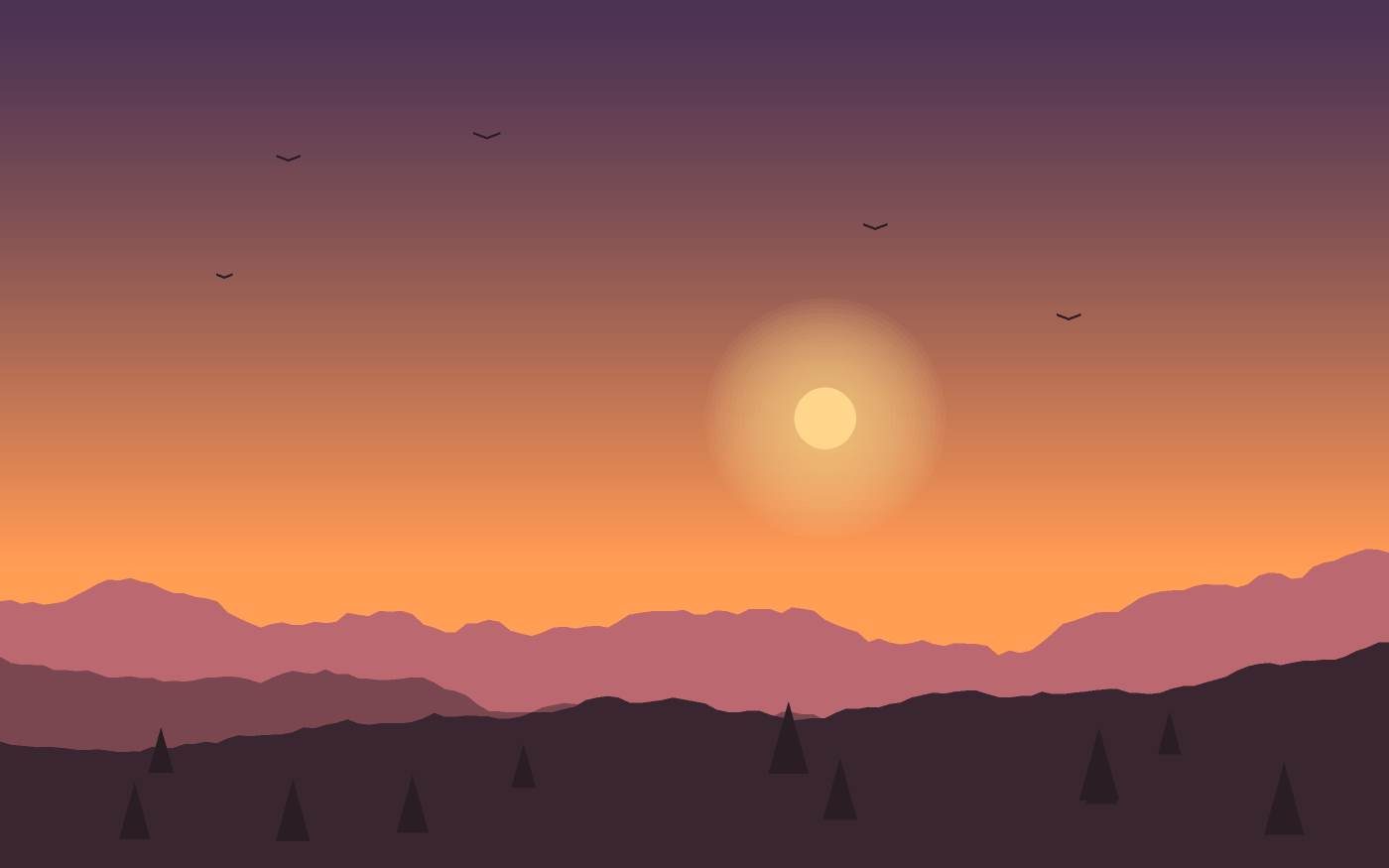 Ilustración de un paisaje
