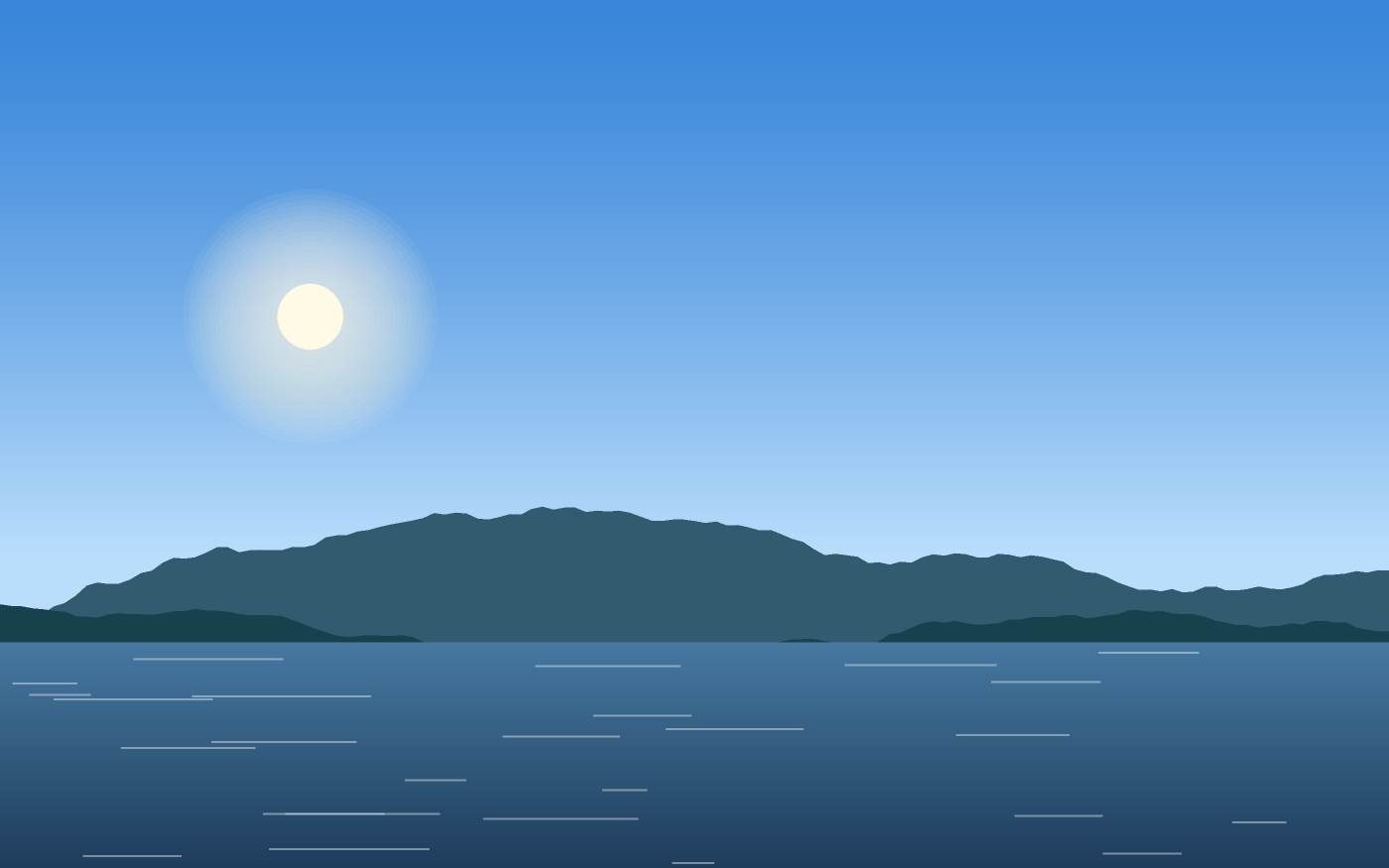 Illustrazione di un paesaggio