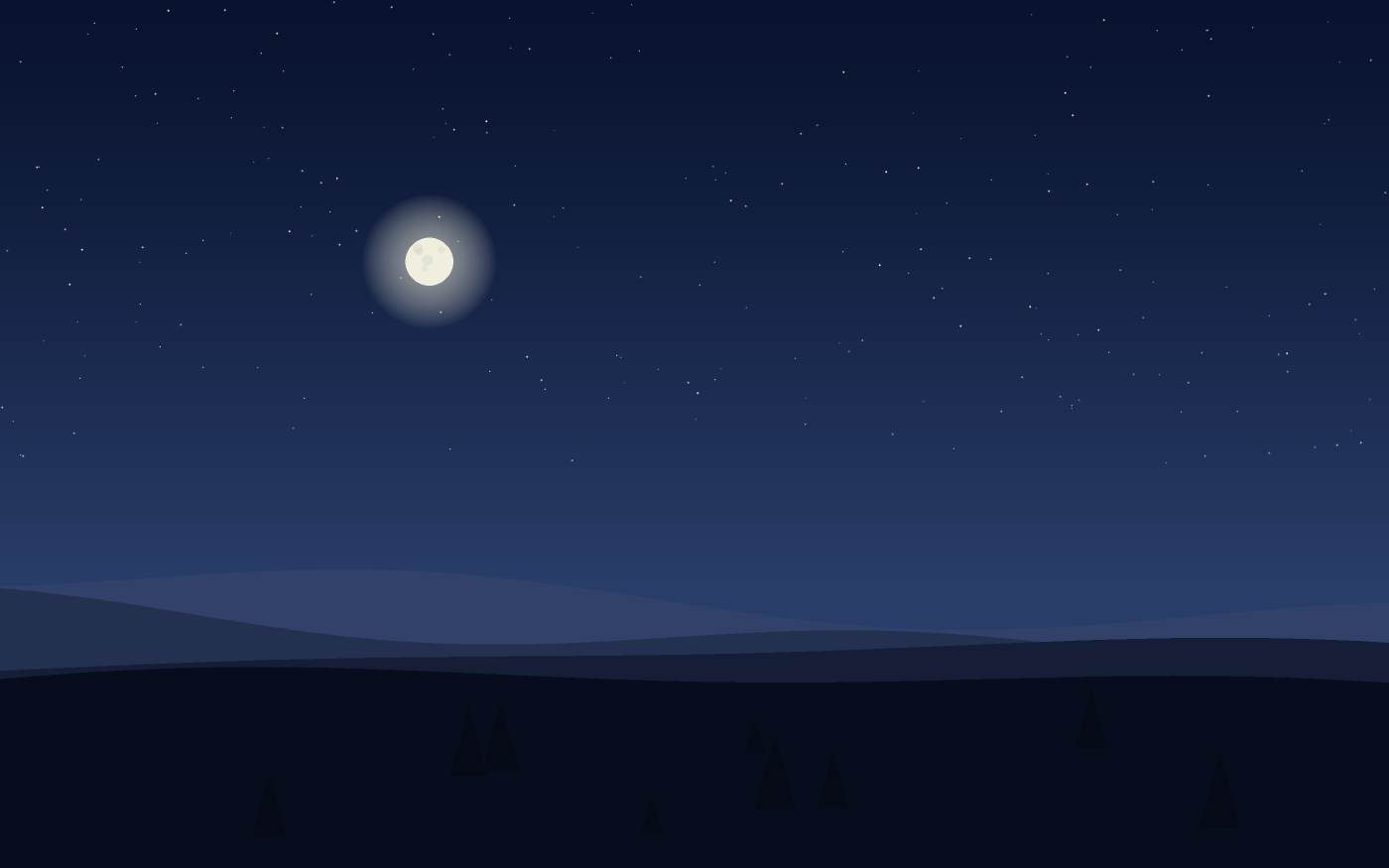 Ilustração de uma paisagem
